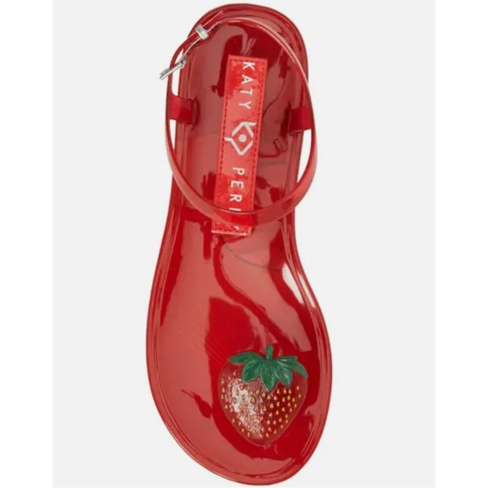Katie Perry Strawberry Jelly Sandals